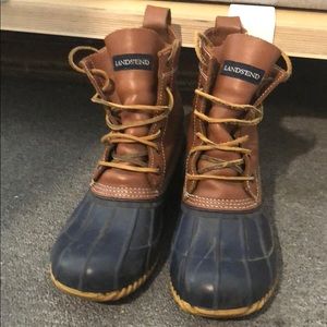 Lands End vintage duck boots size 9